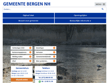 Tablet Screenshot of bergen-nh.nl